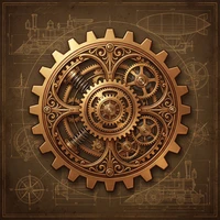 澳门娱乐城蒸汽朋克齿轮标志